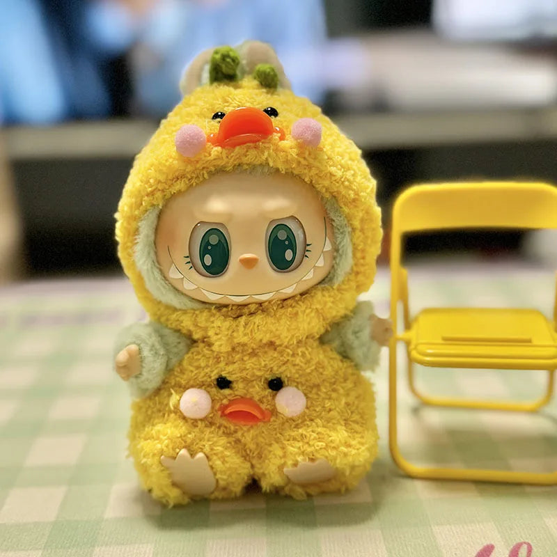 17cm Mini Plush Doll'S Clothes Outfit Accessories For Korea Kpop Exo Labubu I II Idol Dolls Sitting Party Series Clothing Gift
