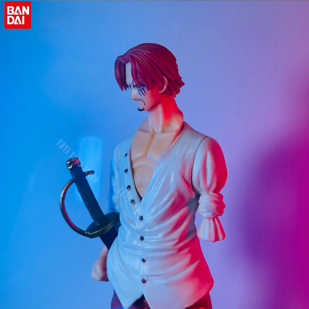 18cm One Piece Anime Figure Red Hair Shanks Action Figures Cartoon Figure Model PVC Doll Collection Decoration Kid Toy Gift