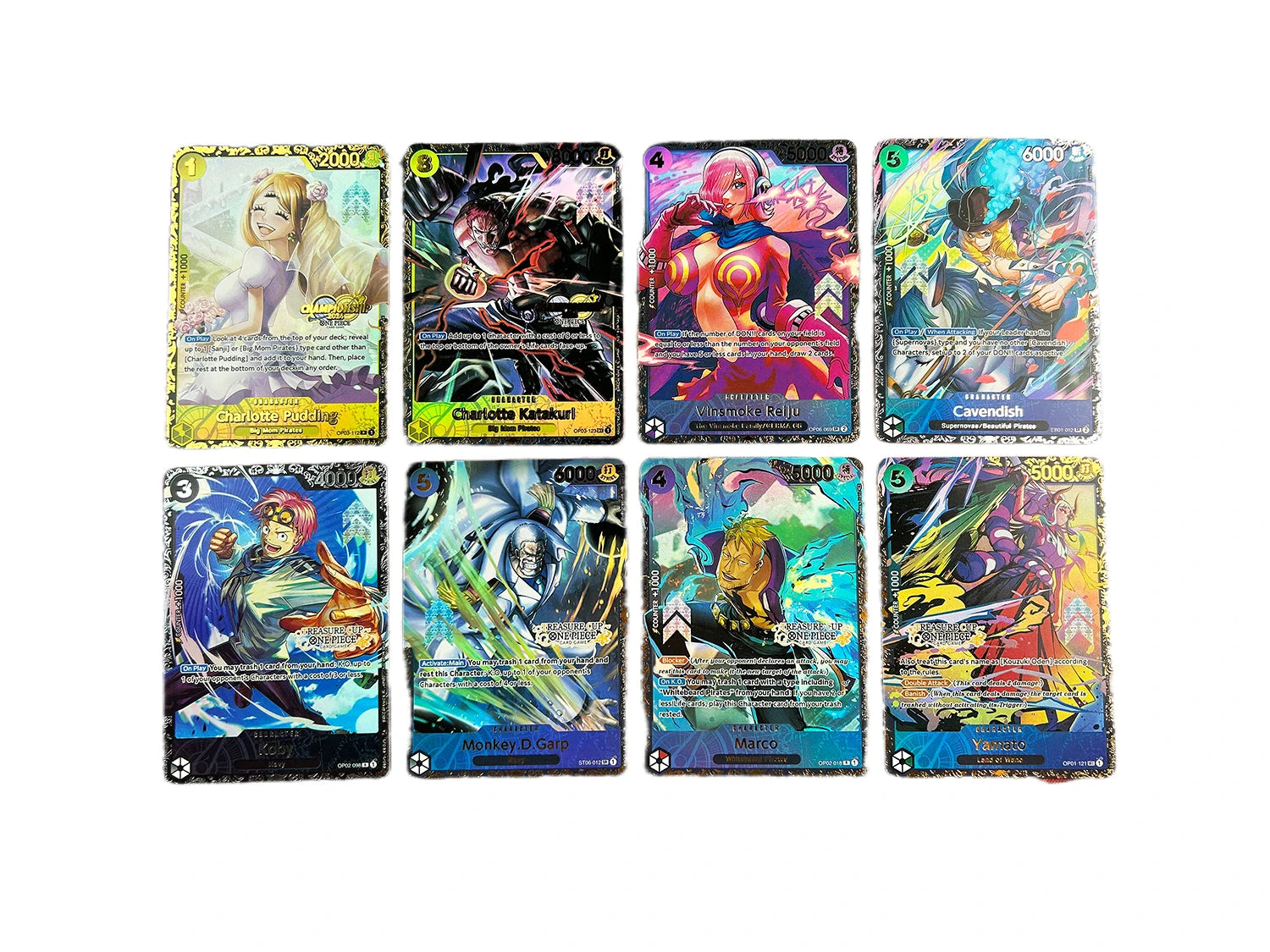 24pcs/set One Piece OPCG Replica Japanese English Version Race Card Luffy Law Mihawk Kaido Kid Zoro Game Anime Collection Cards