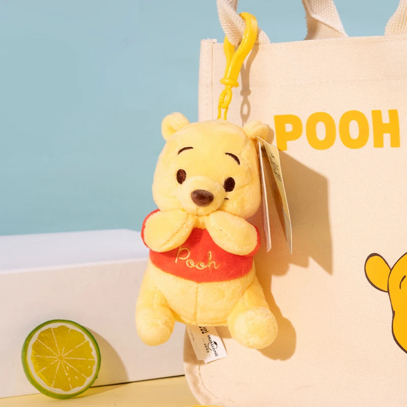 Disney Winnie the Pooh Keychain Plush Toy Doll keyring Backpack Pendant Comfortable And Soft Children's Toy