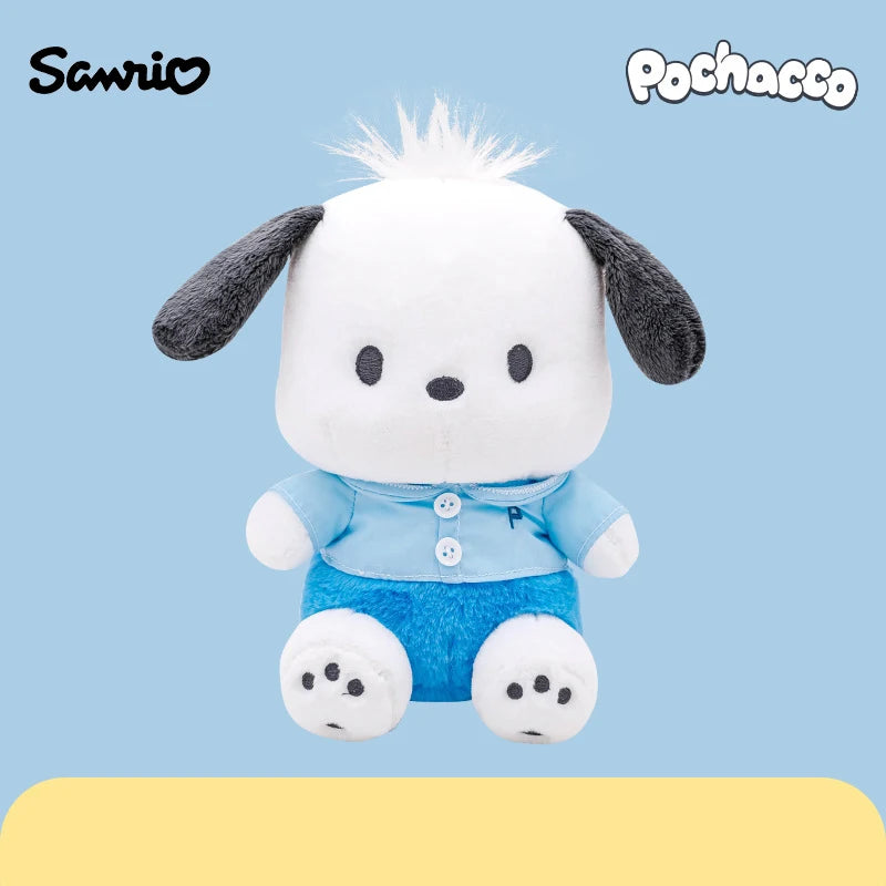 Genuine Anime Sanrio Pochacco Dog Stuffed Toys Cute Plush Toys Plushies Kawaii Throw Pillow Dolls Birthday Gifts For Girls Kids