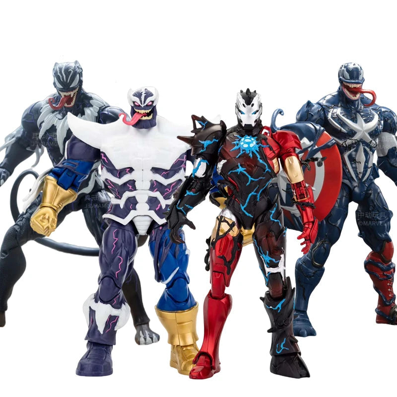 ZD Original Venom Parasitic Iron Man Thanos Symbiote Captain America Black Panther 1/10 Marvel legends Action Figure Anime Toy