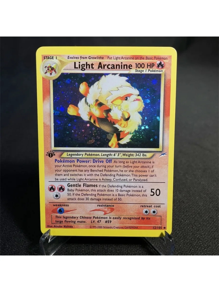 Pokémon Cards Foil Flash Card Neo Destiny Series Celebi Dark Donphan Light Flareon Collection Cards Model Toy Gifts Proxy Card