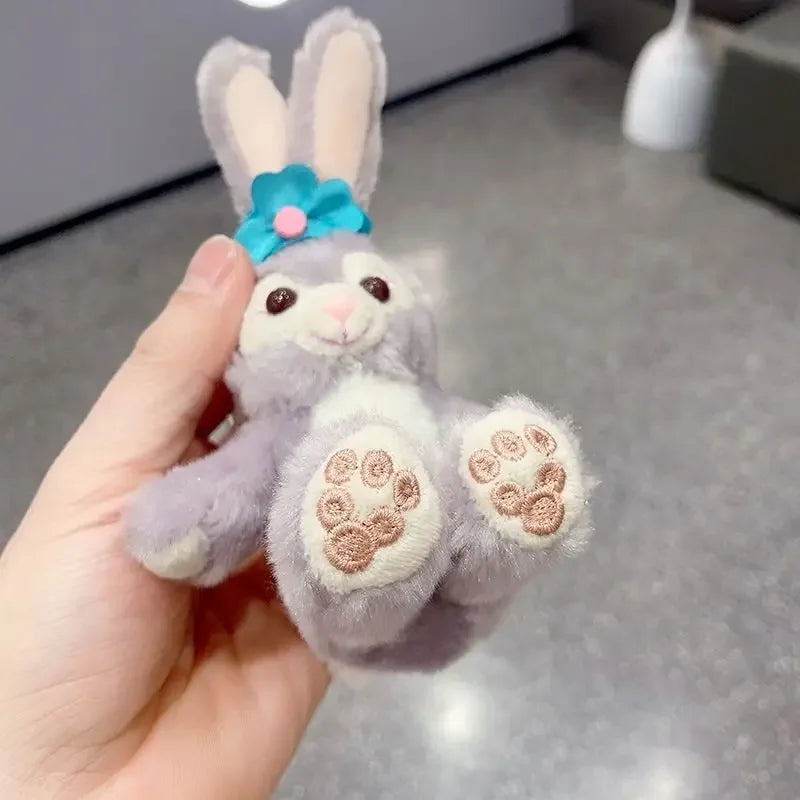 Disney Stellalou Plush Small Pendant Linabell Cartoon Car Key Doll Key Pendant Kawaii Backpack Pendant Girls Birthday Gifts