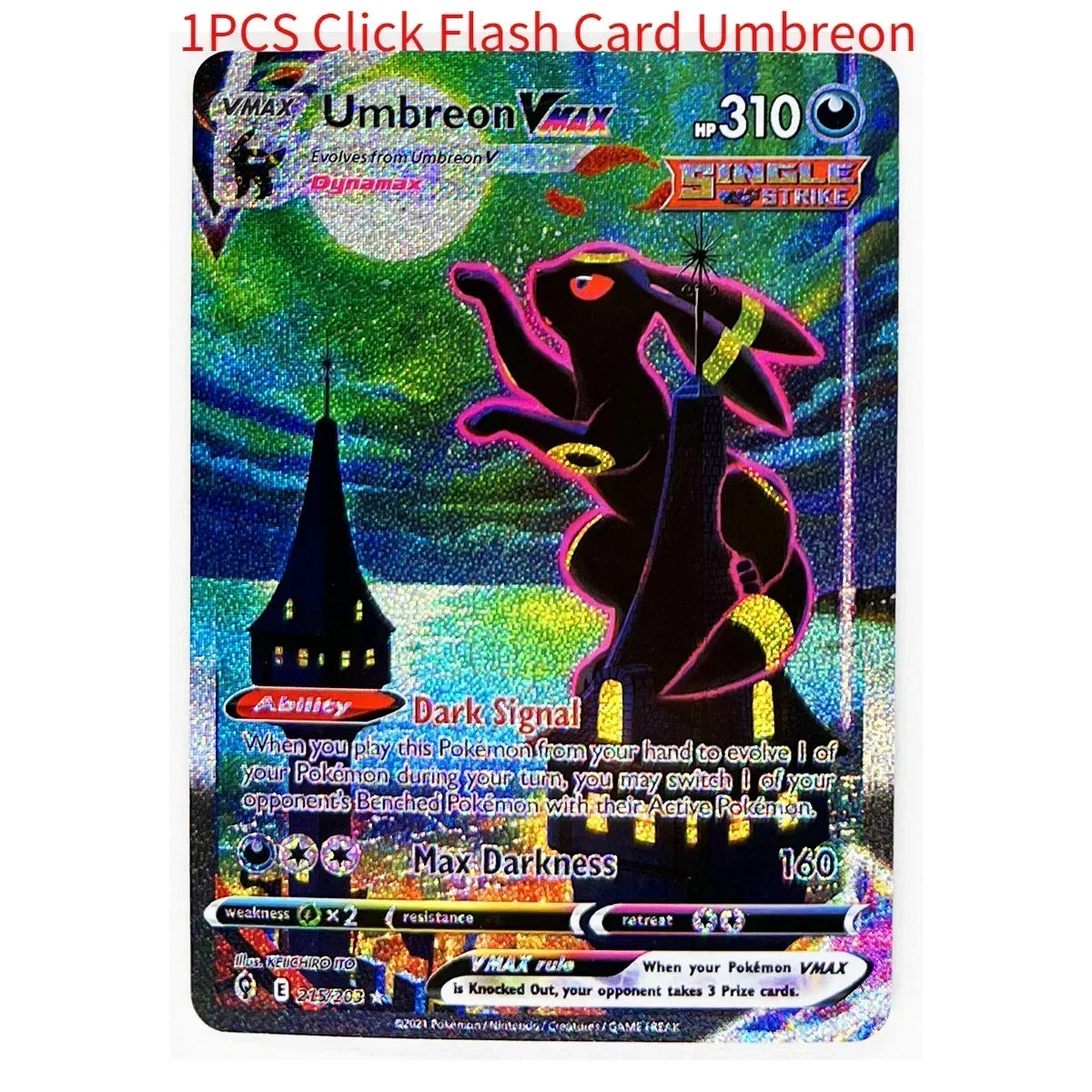 PTCG Pokemon Vmax Charizard Rayquaza Umbreon Toys Hobbies Hobby Collectibles Game Collection Anime Cards