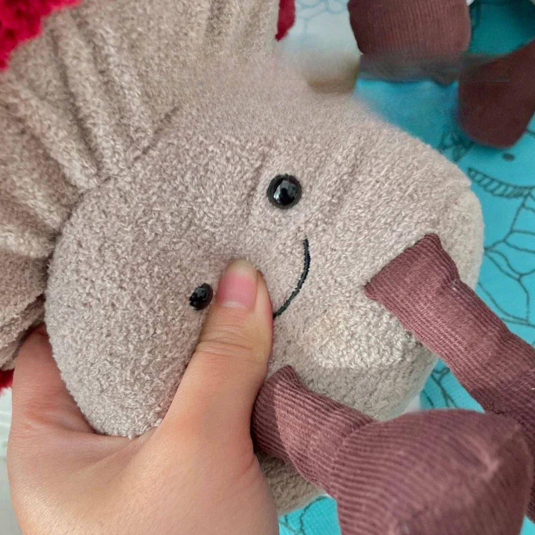 Jellycat With Tags Jellycat Fun Mushroom Soothing Plush Toy Companion Cute Pendant Doll Girl Birthday Holiday Gift Stuffed
