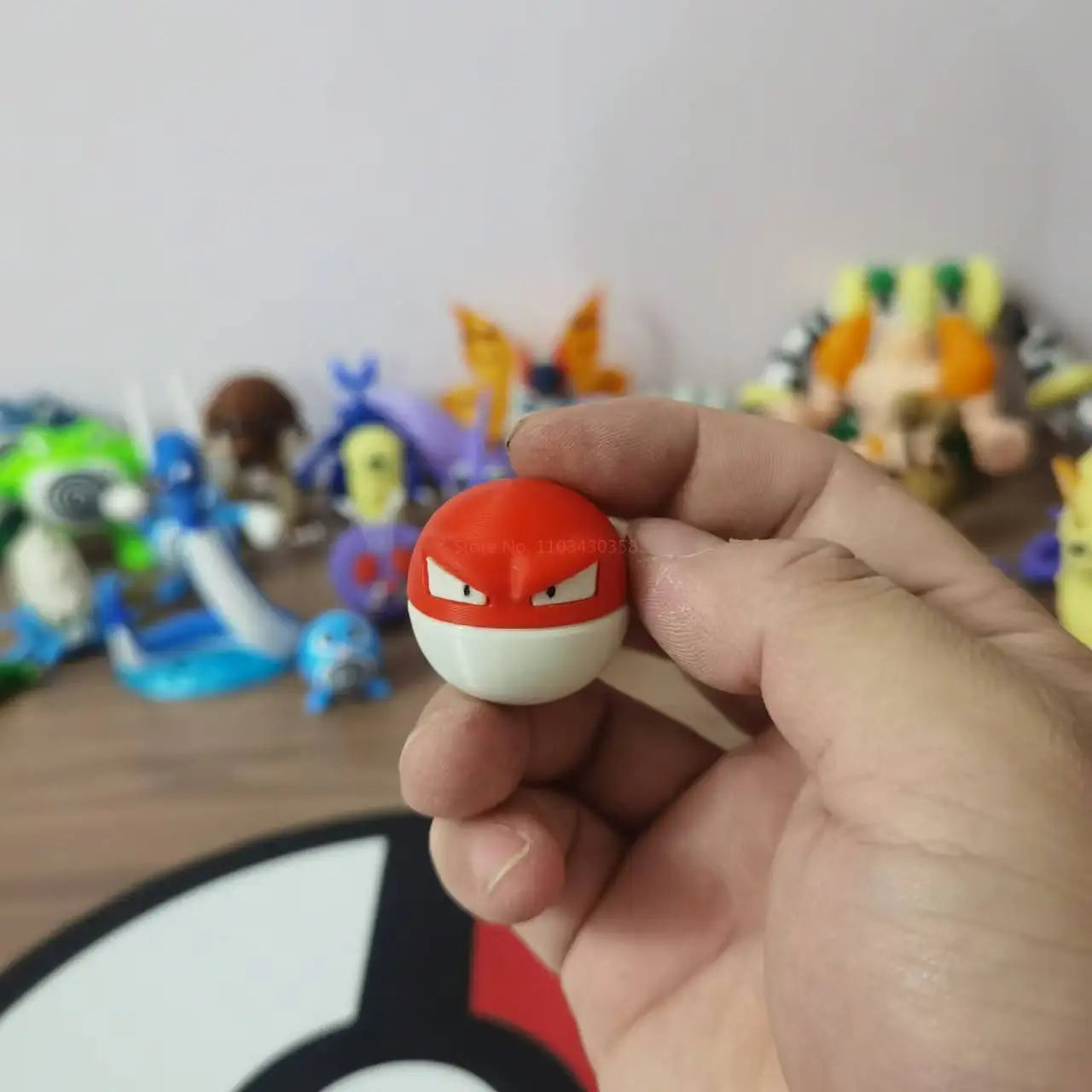 Pokemon Anime Figures Electrode Voltorb Proportion World 1:20 Diy 3d Printing Cute Cartoon Character Desktop Model kids toy Gift