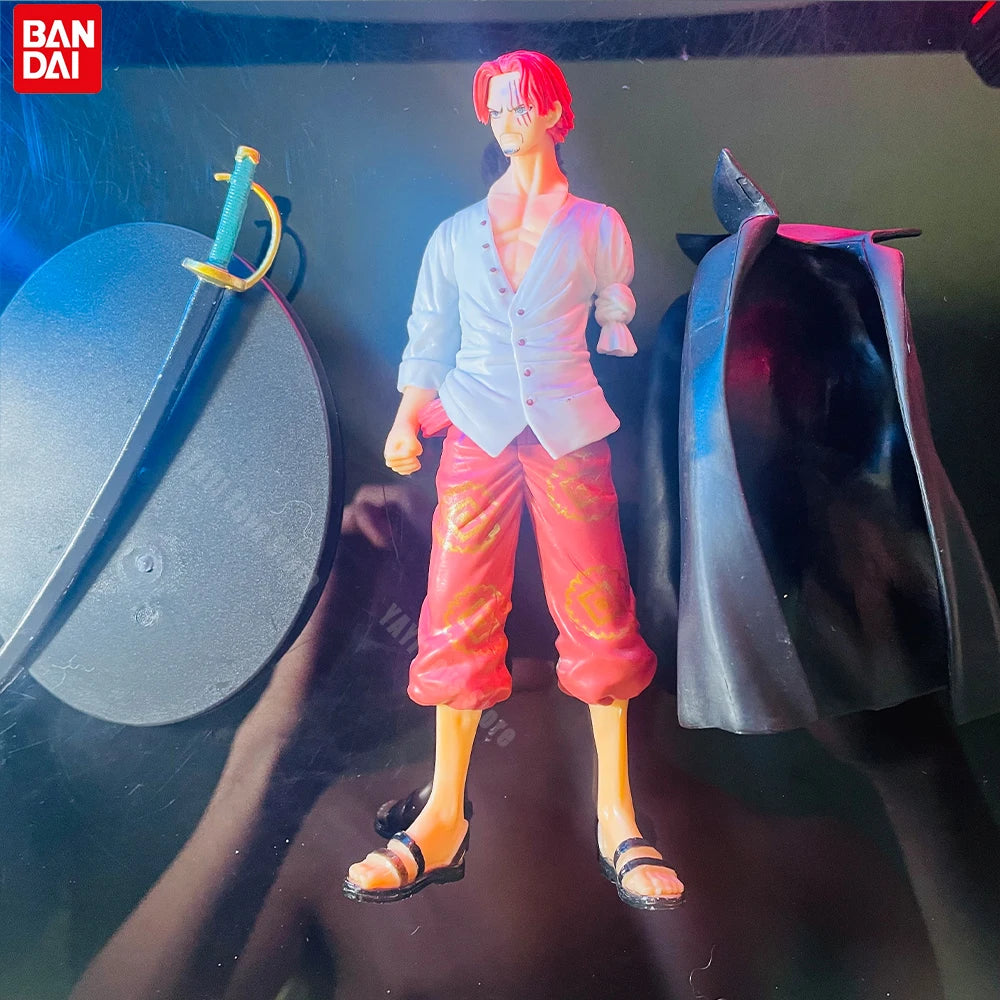 18cm One Piece Anime Figure Red Hair Shanks Action Figures Cartoon Figure Model PVC Doll Collection Decoration Kid Toy Gift