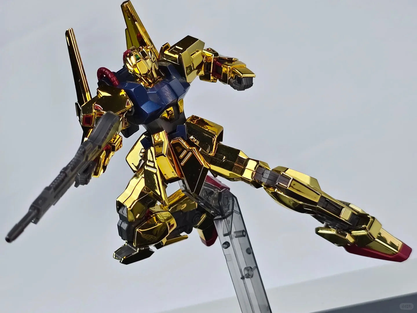 JMS Hayaku Shiki HG 1/144 MSN-00100 REVIVE Electroplate Gold Model Movable Joints Collectible Robot Mecha Kits Toys Gifts