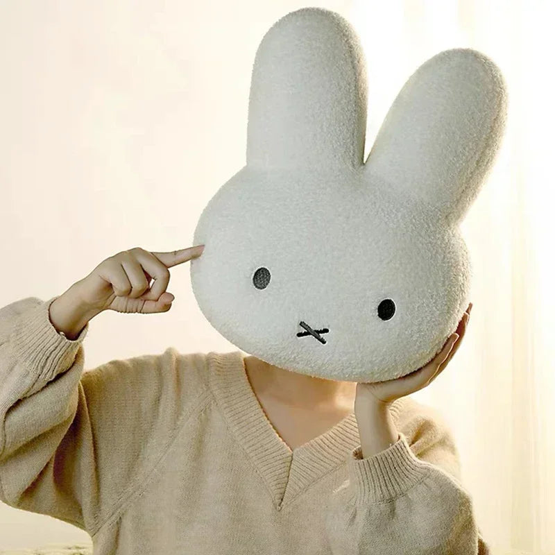 Miffy New Kawaii Plush Pillow Cute Miffy Sweet Doll Toy Creative Room Decoration Cartoon Ornaments Sofa Pillow Birthday Gift