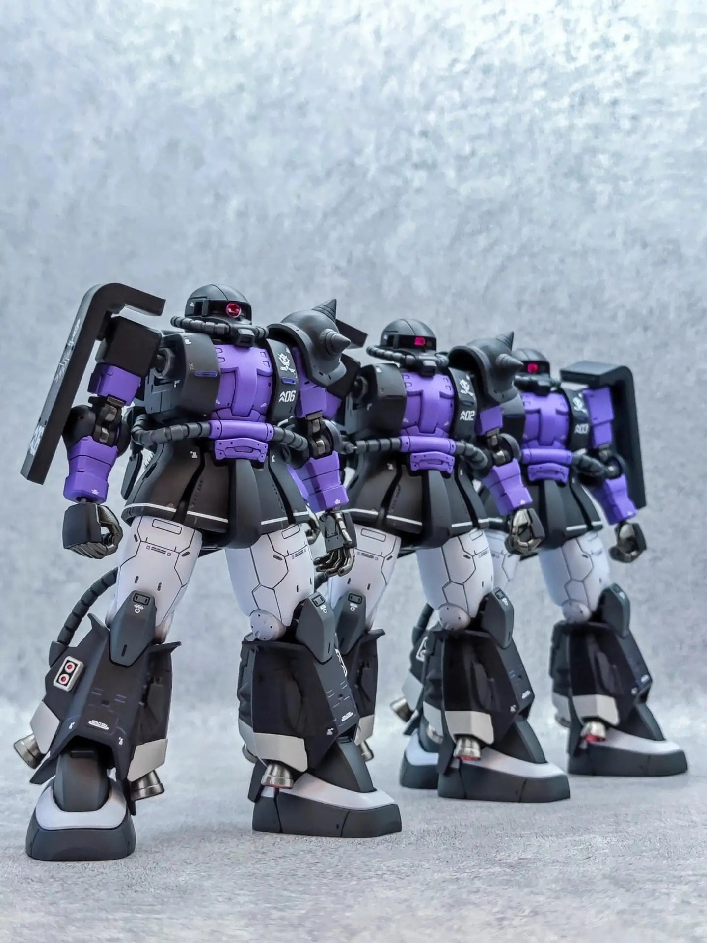 Gaogao Hg 1/144 Zaku Ms-06R-1A Assembly Model Action Model Kit 005 003 Zaku Ii High Sniper Rifle Axe Cannon Mobility Type Robot