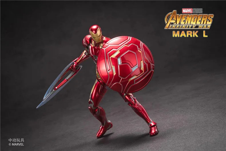 ZD Original Iron Man MK30 Blue Steel 1/10 Iron Patriot MK3 Marvel legends War Machine 10th Anniversary Action Figure Model Gift