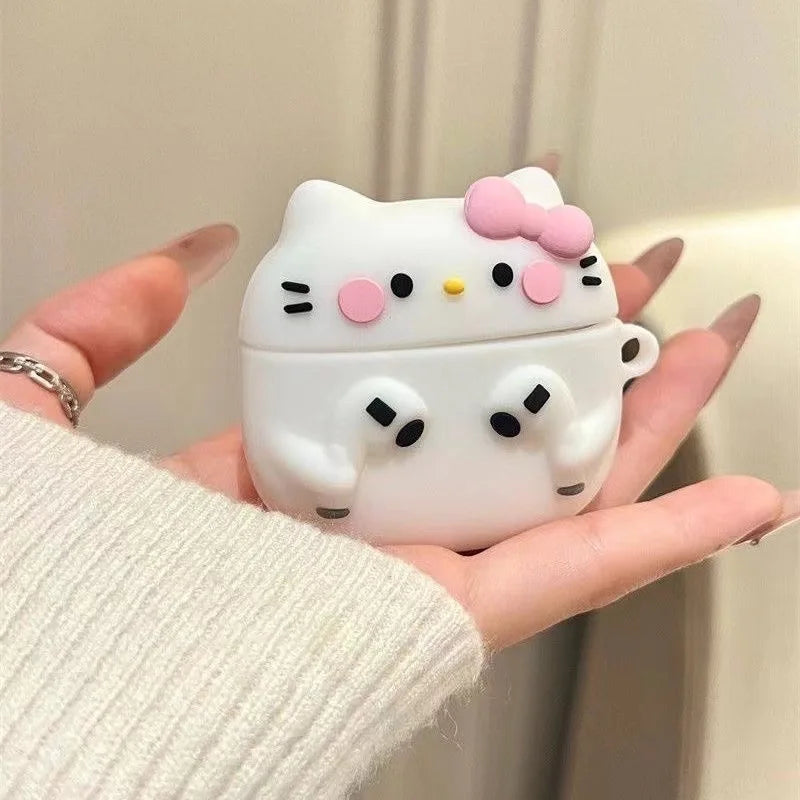 For Airpods 4 Earphone Silicone Case For Airpods Pro2 Protective Cartoon Cover For Air pod 1 2 3rd airpods4 Bags