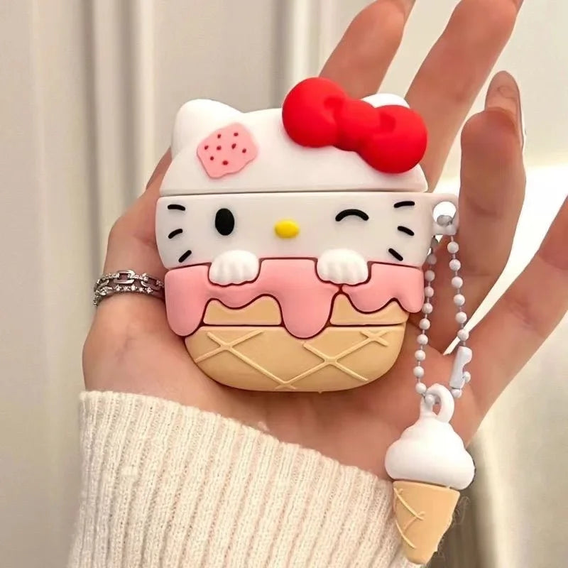 For Airpods 4 Earphone Silicone Case For Airpods Pro2 Protective Cartoon Cover For Air pod 1 2 3rd airpods4 Bags