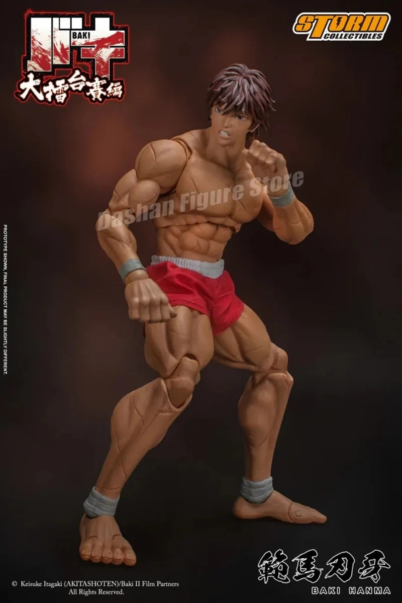 17cm Ko St Storm Toys Baki Hanma Action Figure Fighting Anime BAKl Kibk Son Of Ogre Figurine Collectible Model Dolls Toy Gifts