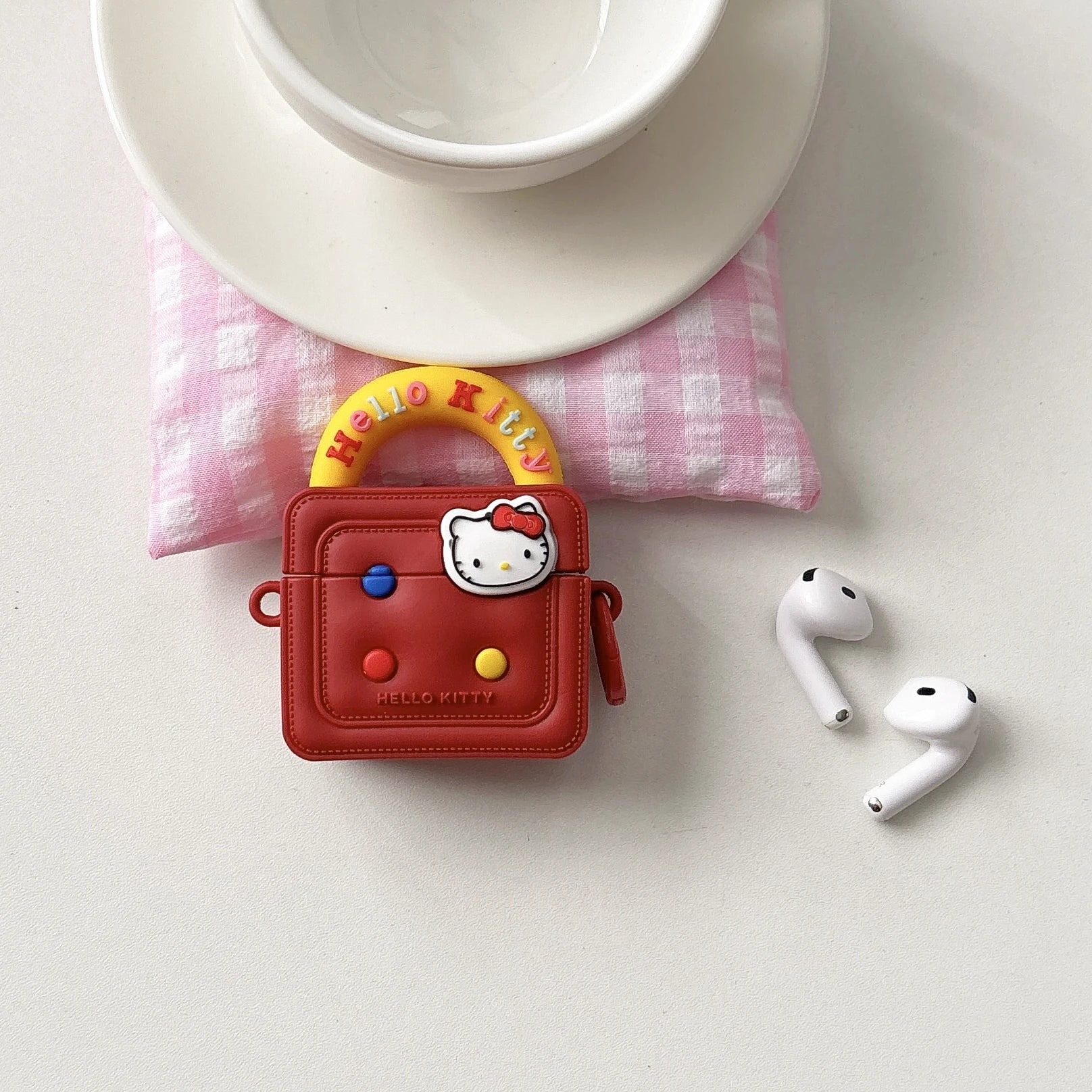 Hot Style Girl's Gift Animation For Hello kitty Lanyard Sanrio Silicone Headphone Cover Cartoon For Airpods 4,1,2,3,Pro,Pro2