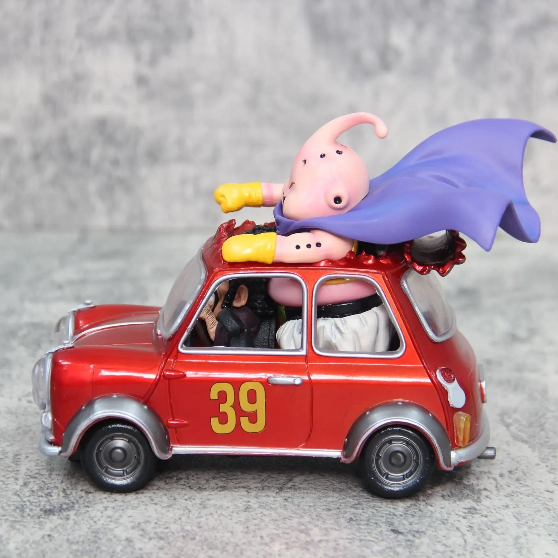 14cm Dragon Ball Z Fat Buu Anime Figures Majin Buu Figurine Mr. Satan Drive Car Pvc Statue Collectible Model Decoration Gift Toy
