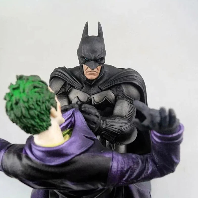 Batman VS Joker Action Figure Arkham Comic Anime Bruce Wayne Joker Figure With Base Big Statue Collection Model Halloween Gifts