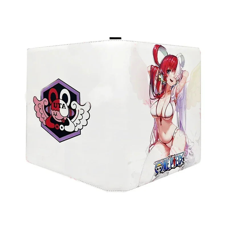 540Pcs 9 Pocket Anime One Piece Luffy Zoro Cards Book zipper PU leather Cards Binder Display Game Collection Card Kids Toy Gift