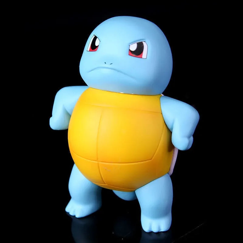 Pikachu Cartoon Anime Peripheral Squirtle Cute Car Computer Machine Box Decoration Model Fans Collect Gifts Toys