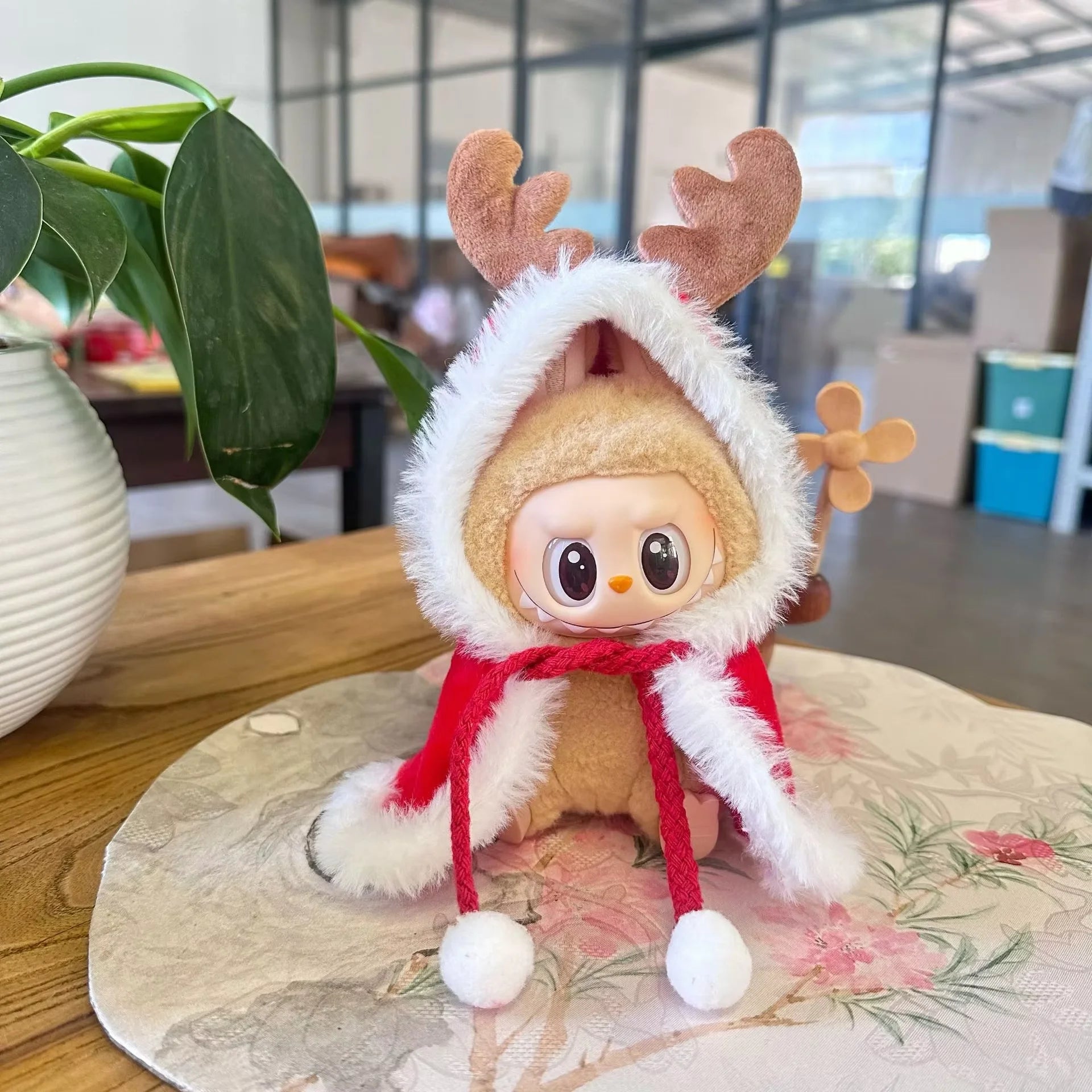 17cm Labubu I II Idol Dolls Scarf Hat Suits Clothing Plush Doll'S Clothes Outfit Accessories For Korea Kpop Exo Sitting Party