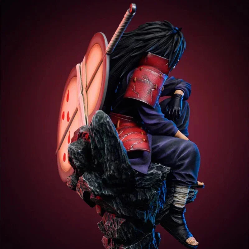 Naruto Anime Figures GK Uchiha Madara Action Figures 29cm PVC Collection NARUTO Model Peripheral Toys Desktop Decoration Gifts