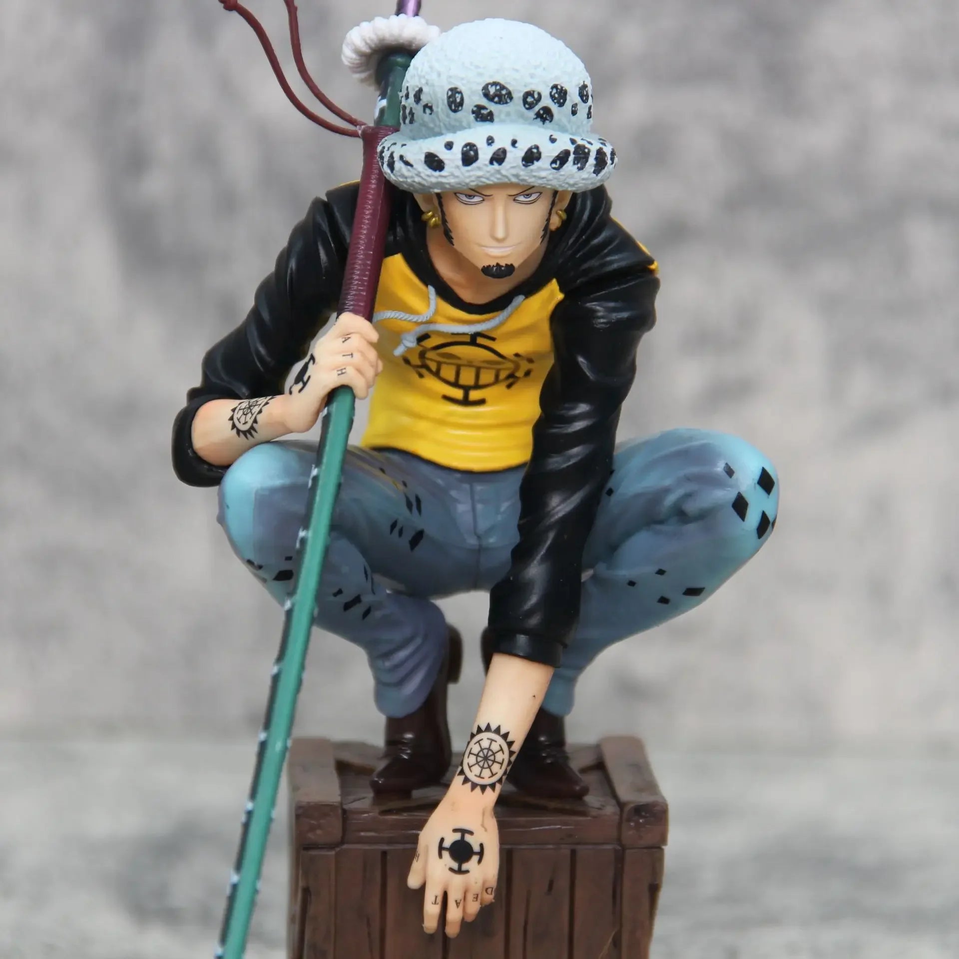 21cm/8.2inch One Piece Character Trafalgar D. Water Law PVC Action Figure Model Statue Collection Decoration Toys Gift