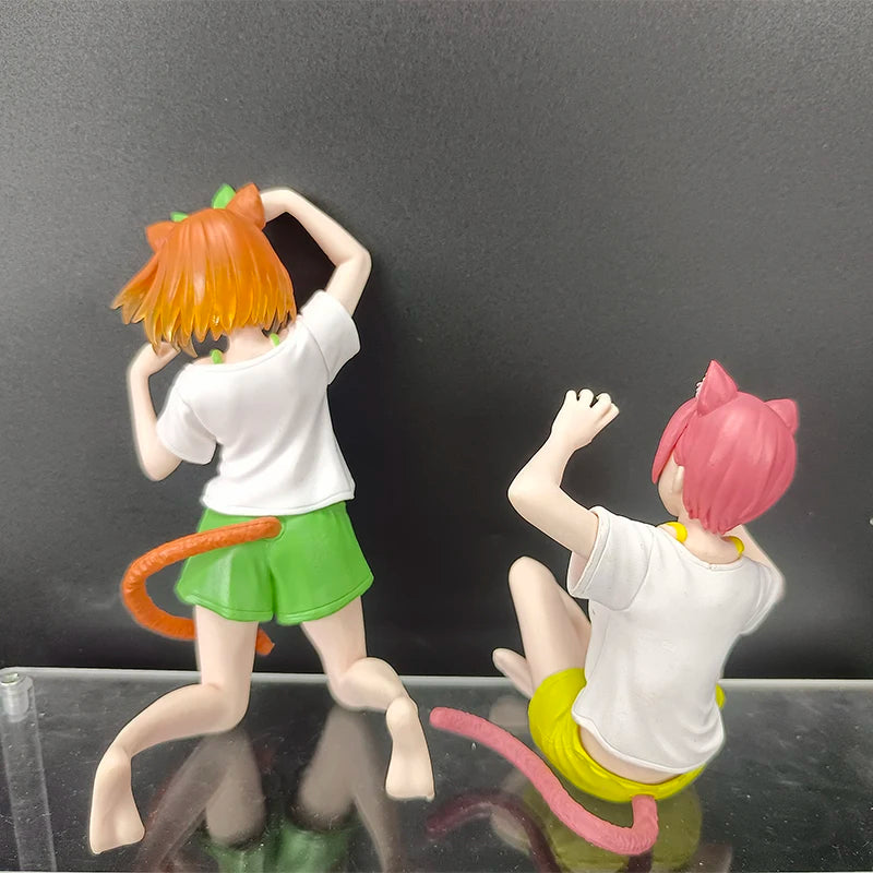 10cm Yotsuba Anime Cute Nakano Nino Figurine The Quintessential Quintuplets Figure Cat Nakano Miku Figure PVC Collection Toys