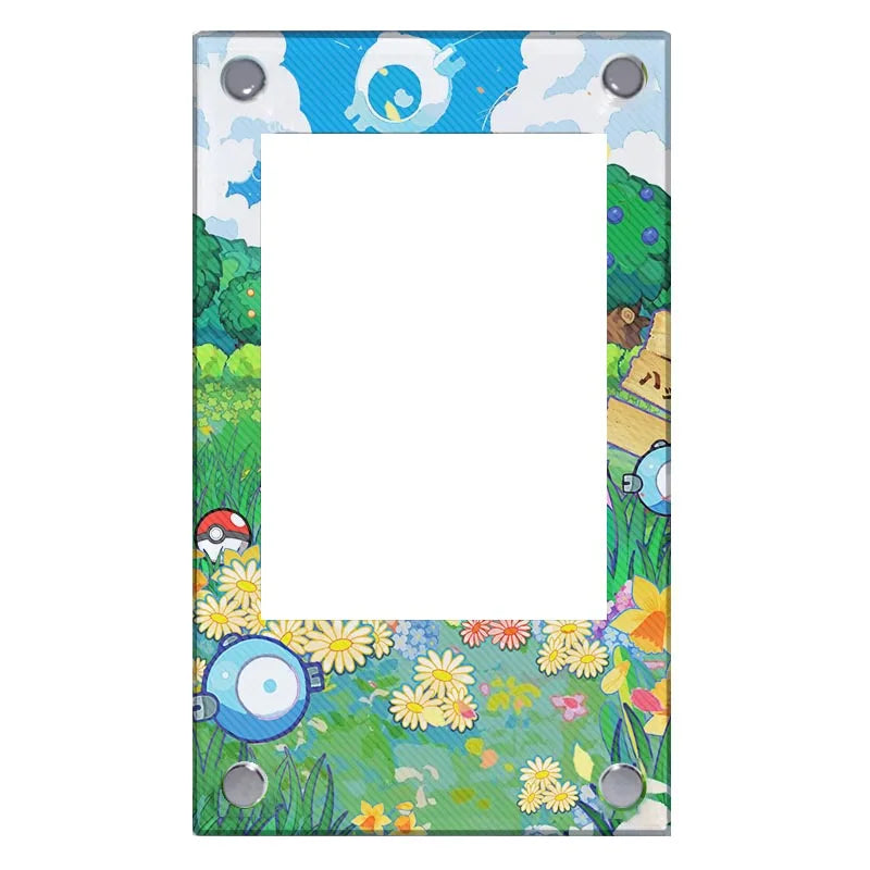 Pokemon Sv9 Iono Reshiram Acrylic Extended Painting Stuck Brick Cartoon Game Collection Card Display Stand Desktop Ornament