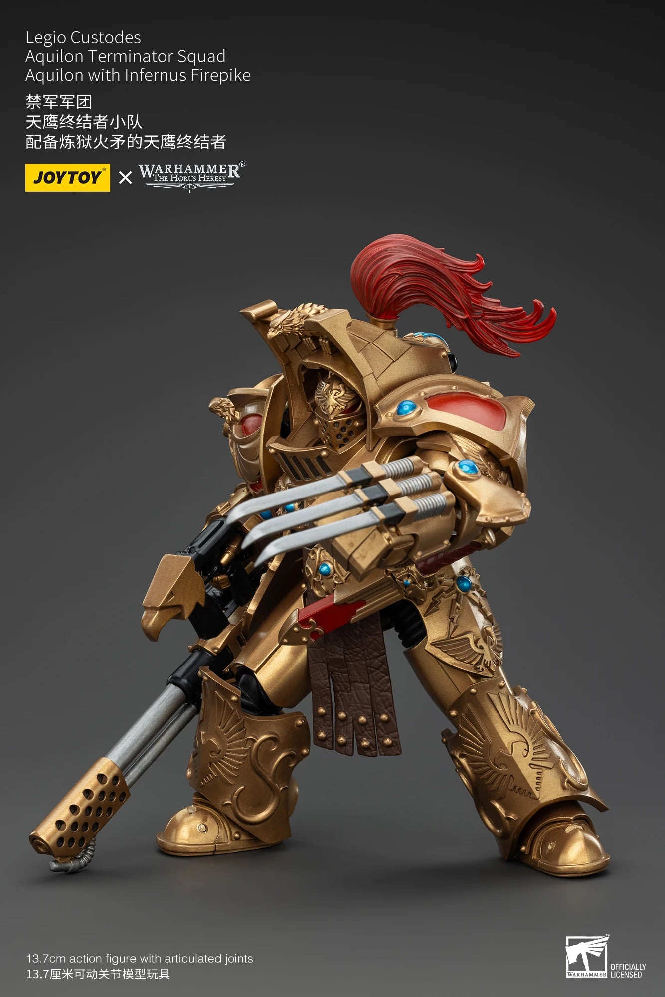 JOYTOY Warhammer 30k 1/18 Action Figures Legio Custodes Aquilon Terminator Squad Toy Collection Figure