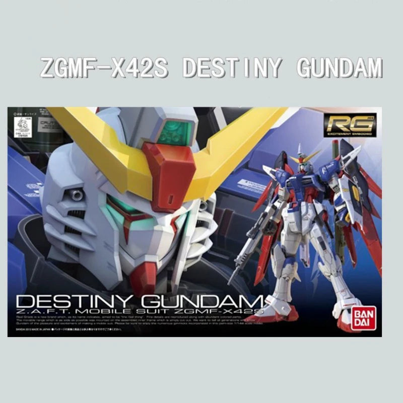 Bandai RG ZGMF-X42S Destiny Gundam Model Kit Anime Figures Mobile Suit Gunpla Action Figure Toys For Boys Children's Gift