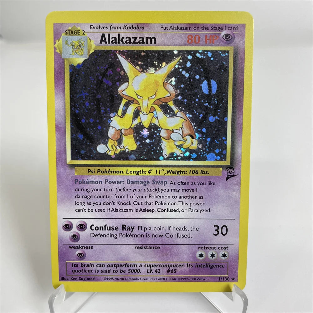 Holographic PKM Collection Cards PTCG Proxy Card Blue Core Paper Card Kids PKM Vaporeon/SnorlaxDragonite/Blastoise