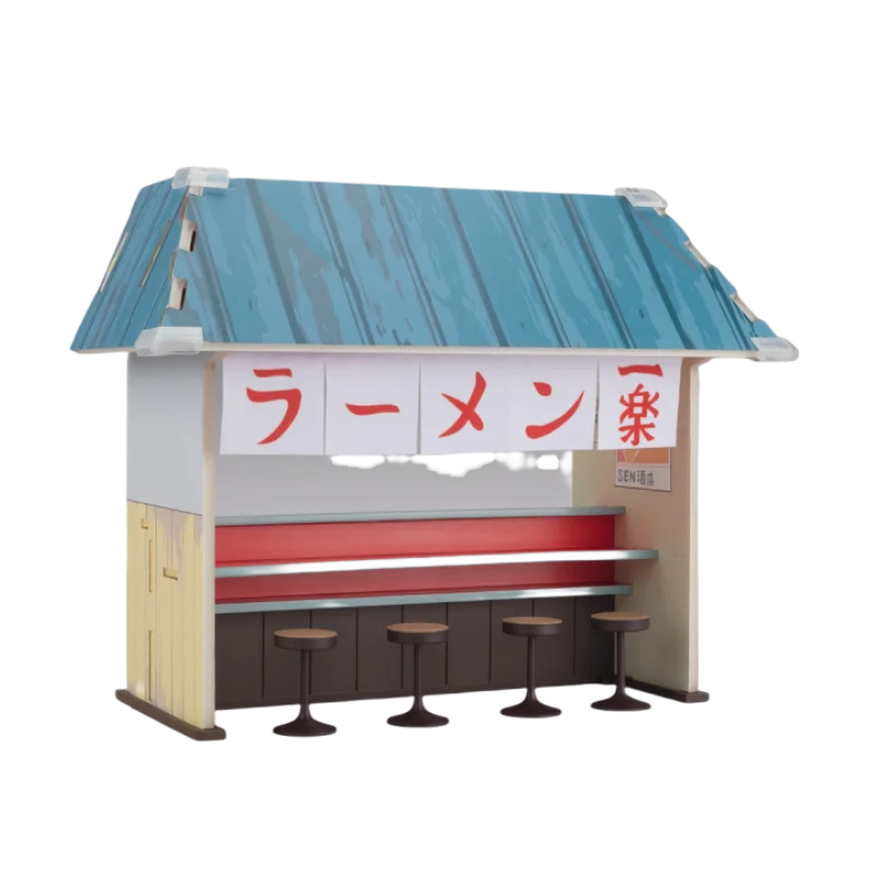 NARUTO SHF Uzumaki Naruto ICHIRAKU RAMEN SET Anime Action Figures Model Figure Toys Gift for Toys Hobbies Kid