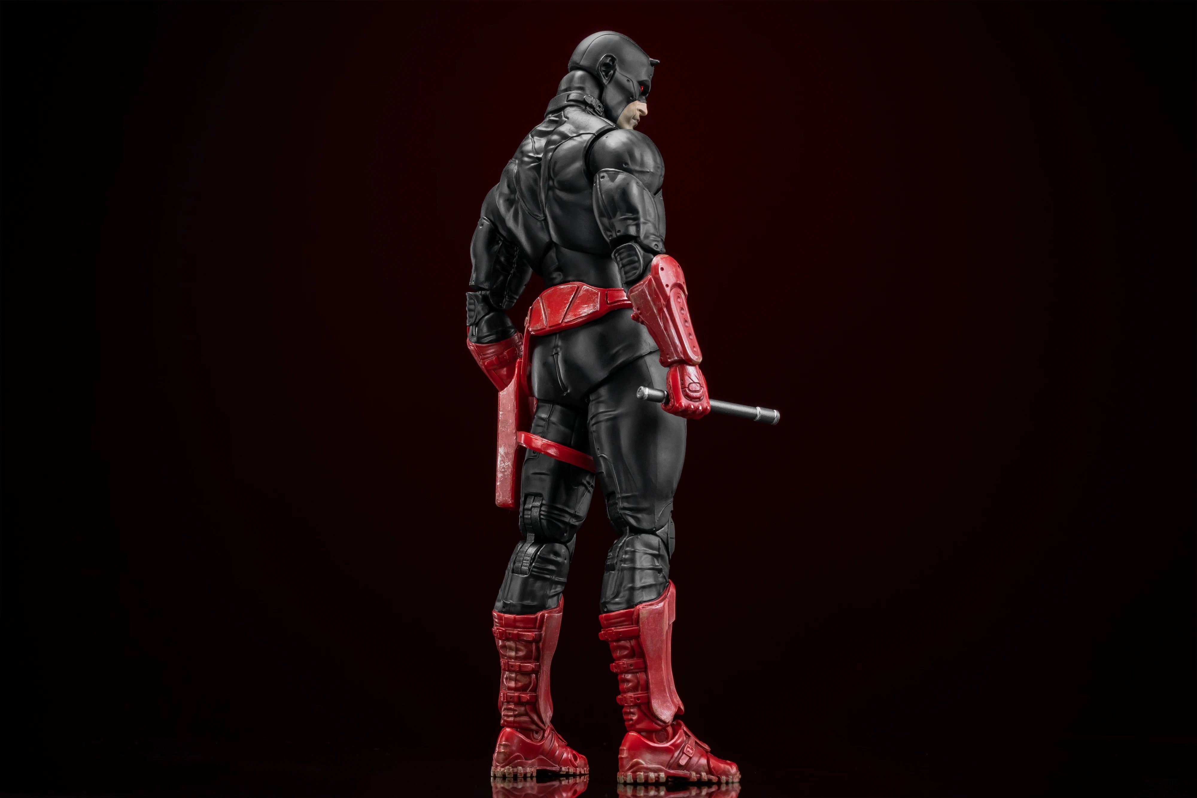 In Stock - FlefToys Marvel Daredevil Classic Red Shadowland Reborn Black 8