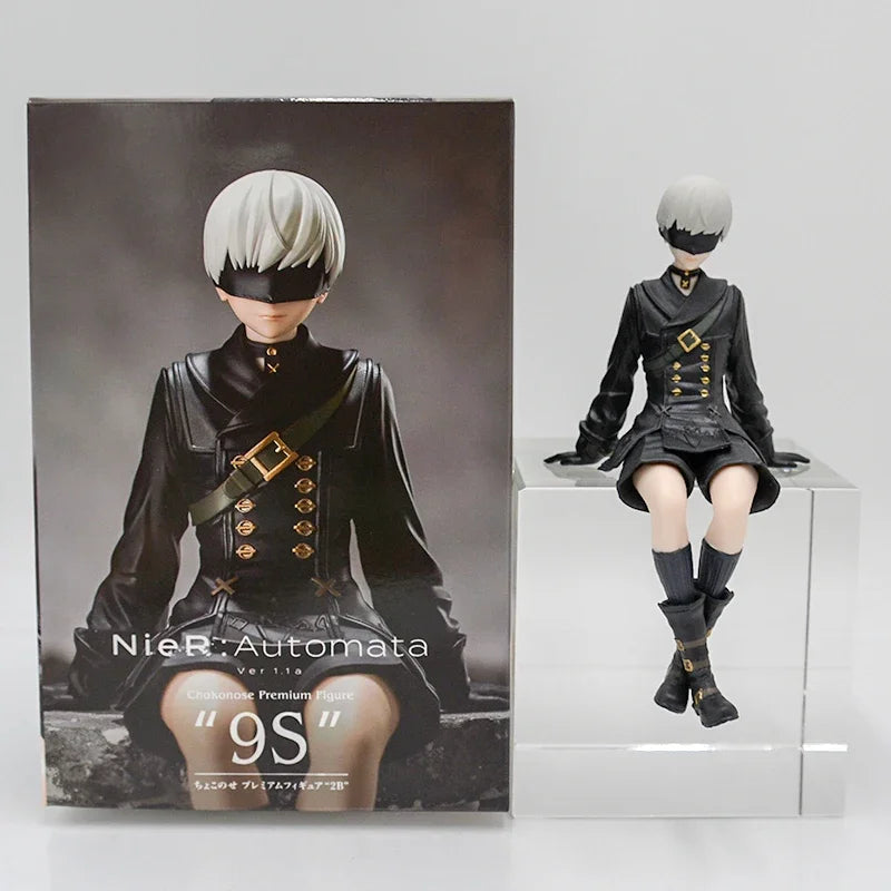 18cm NieR:Automata Ver1.1a YoRHa No.2 Type B Anime Girl Figure NieR Automata YoRHa No.9 Type 9S/2B Action Figure Model Doll Toys