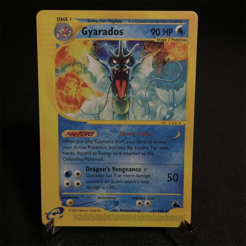 Pokemon Card Shining Card Gym Series Houndoom Jolteon Umbreon Gyarados Snorlax Steelix Piloswine Gift Kids Toys Proxy Card