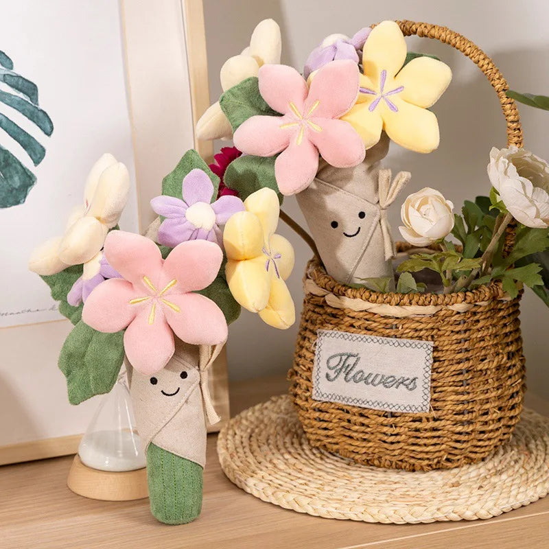 Interesting Plush Bouquet, Tulips, Potted Plants, Plush Dolls, Lovely And Soothing Bouquets, And Graduation Day Gifts For Girls.