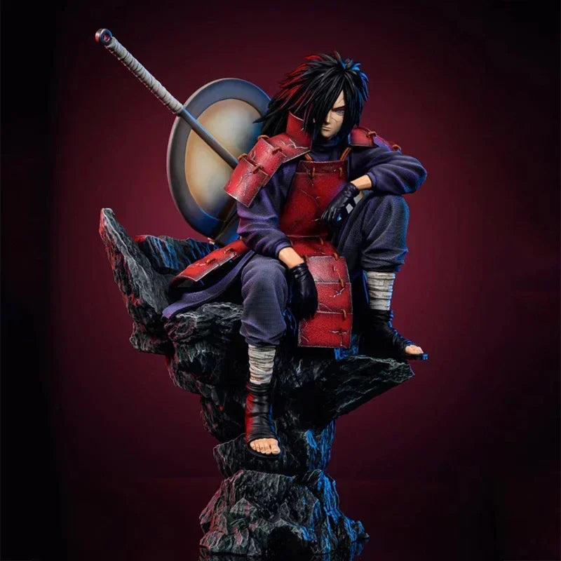 Naruto Anime Figures GK Uchiha Madara Action Figures 29cm PVC Collection NARUTO Model Peripheral Toys Desktop Decoration Gifts