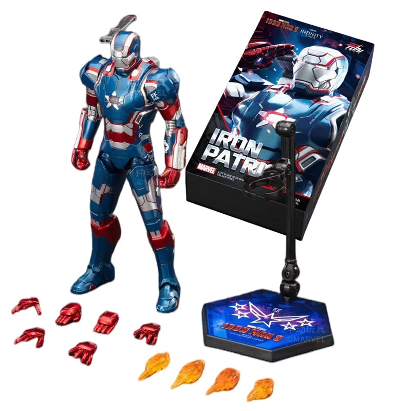 ZD Toys Iron Man Action Figure Iron Patriot MK1-7 MK17 MK33 MK85 MK30 War Machine Legends Avengers Tony Stark Collect Toy Gift