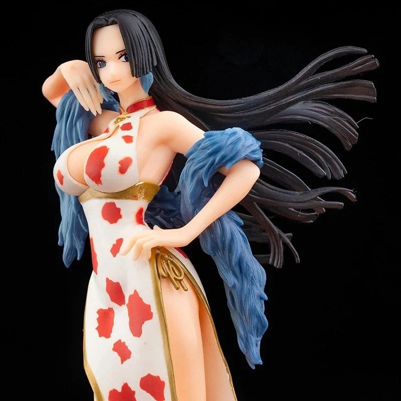 22CM Japanese Anime One Piece Figurine Cheongsam Boa Hancock Figure PVC Model Toy Doll Collection Cartoon Ornament Children Gift