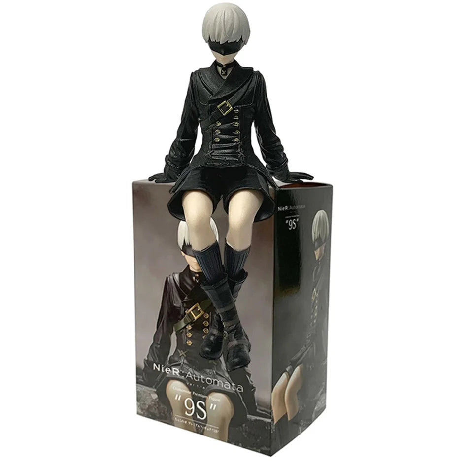 15Cm Anime  Nier:automata Ver1.1A 2B Yorha No. 2 Type B Premium Chokonose Figure PVC Model Collectible Toys