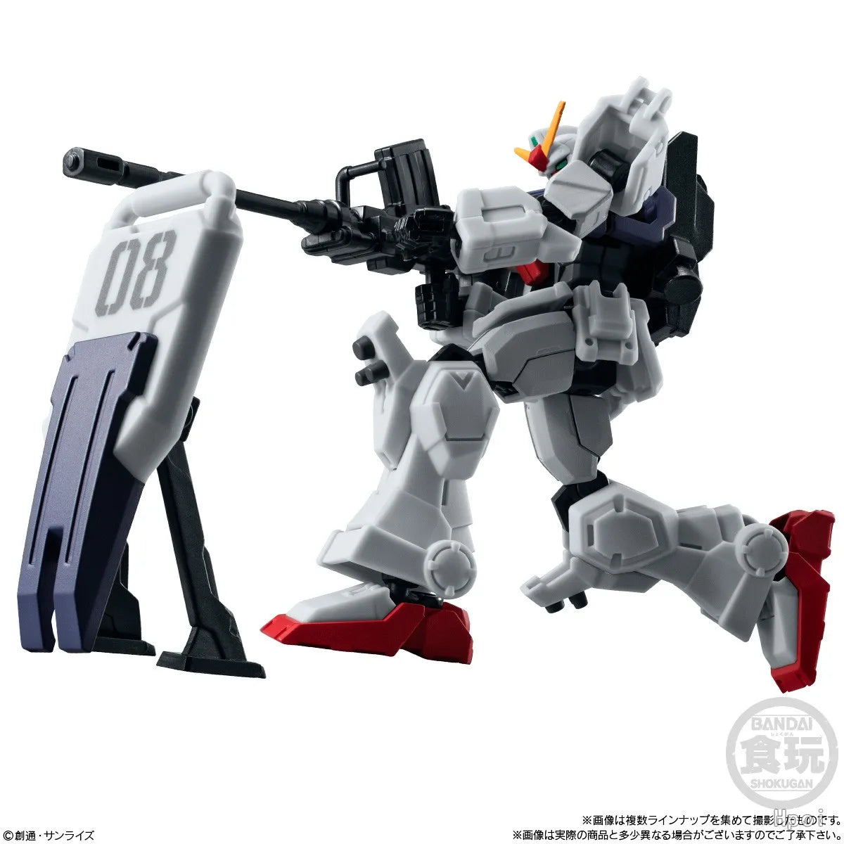 Bandai Original Candy Toy MOBILE SUIT GUNDAM: THE 08th MS TEAM Anime Figure Gundam Ground Type/B-3 GOUF CUSTOM/GM Ground Type