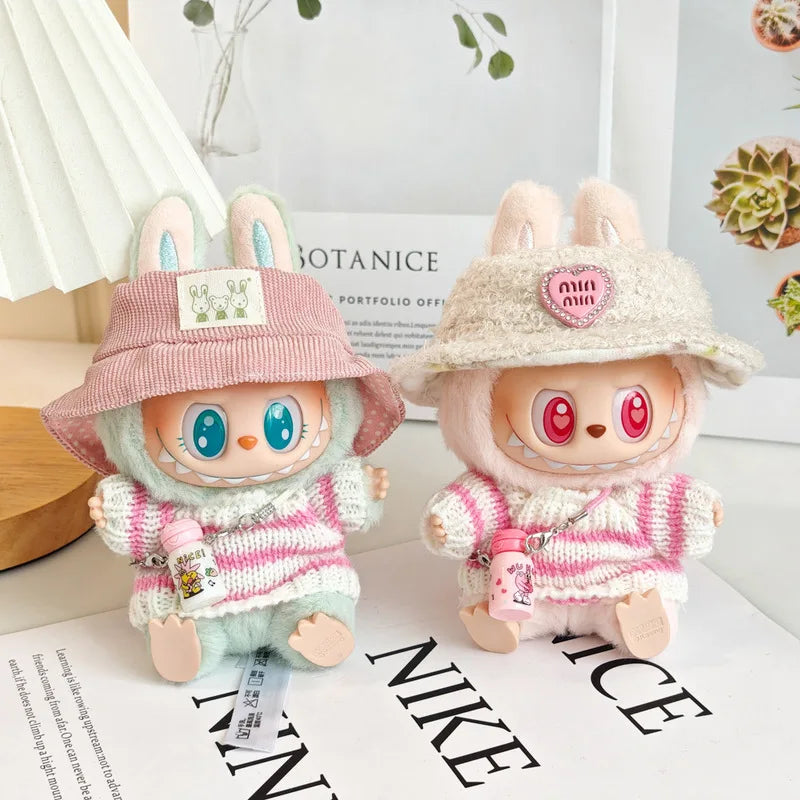Labbubu Clothes Labubu Doll Accessories Kawaii Jewelry Cute Doll Ornament Christmas Gift Creative Labubu Keyring Kids Toys