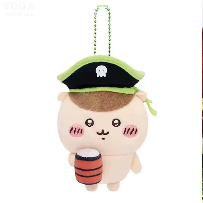 Kawaii Chiikawa Hachiware Plush Toy Usagi Cute Anime Pirate Series Girl Cartoon Backpack Pendant Doll Girl Holiday Gift