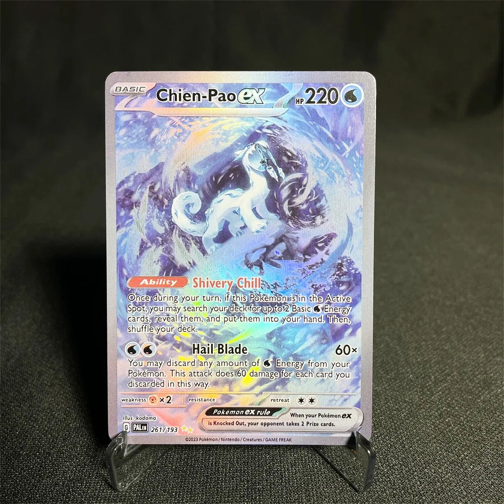 Pokemon Cards Foil Flash Card Sword-shield Series Pikachu Entei Flannery Leafeon Chien-pao Glaceon Collection Cards Proxy Card