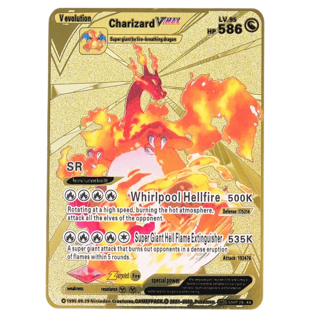English Metal Pokemon Cards DIY Arceus Pikachu   Mewtwo Shiny Iron  GX Vmax EX Game Kids Collection Card Toy Gift pokemon card