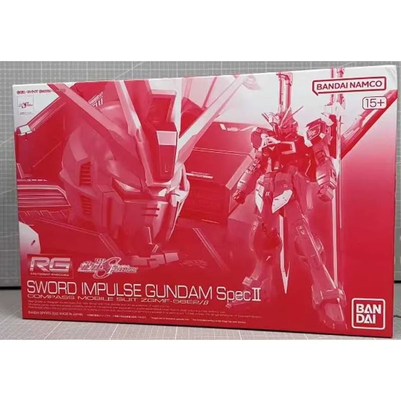 Bandai Original MODEL KIT GUNDAM RG 1/144 SWORD IMPULSE GDAM SPEC II Anime Action Figure Assembly Model Toy Model Gifts For boys