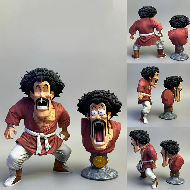 Dragon Ball Z Figure Mr. Satan Hercule 2 Heads 18cm Anime Action Figures Pvc Figurine Collection Model Doll Toys Children Gifts Anime Collectible Model