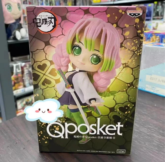 Bandai Original Demon Slayer Anime Figure Qposket Kanroji Mitsuri Ⅱ Action Figure Toys For Kids Gift Collectible Model Ornaments