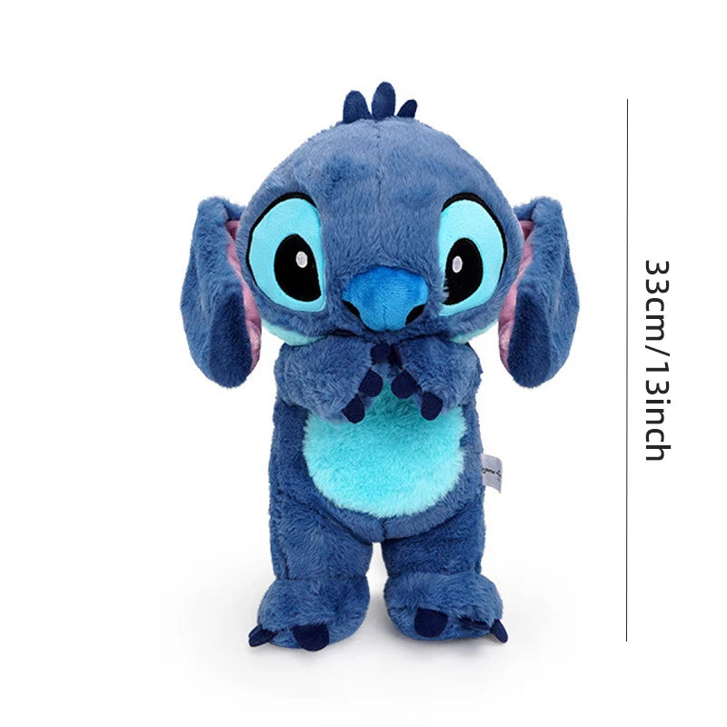 Disney Stitch Plush Toy Anime Doll keyring Cartoon & Cute Children's Toys Backpack Pendant valentines Gift